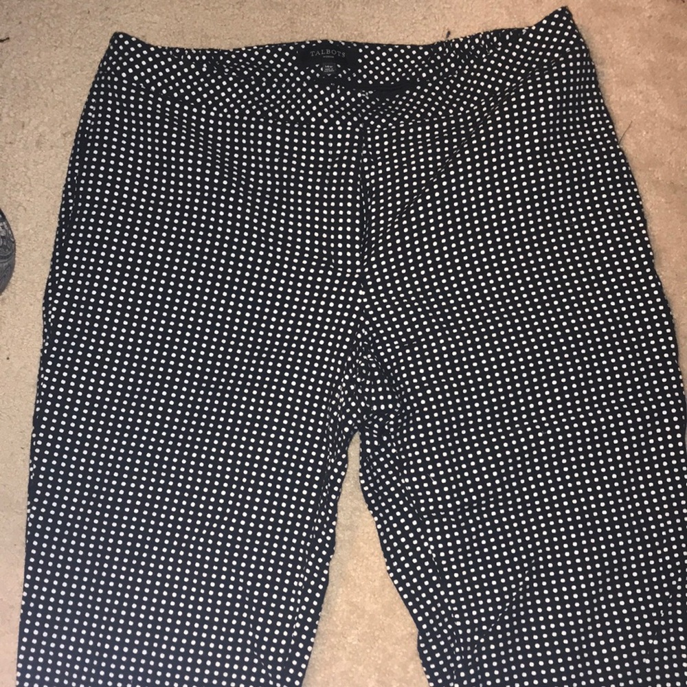 Talbots black and white pants